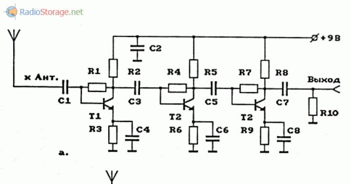 Calculation of input circuits and urch of a radio receiver