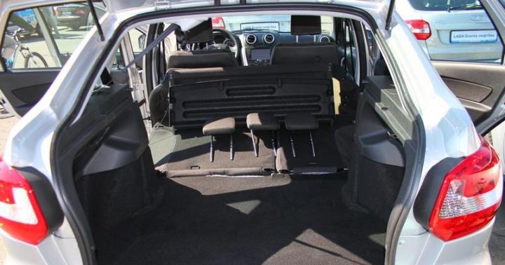 LADA Granta hatchback: trunk volume and configuration are known Trunk volume grant sedan