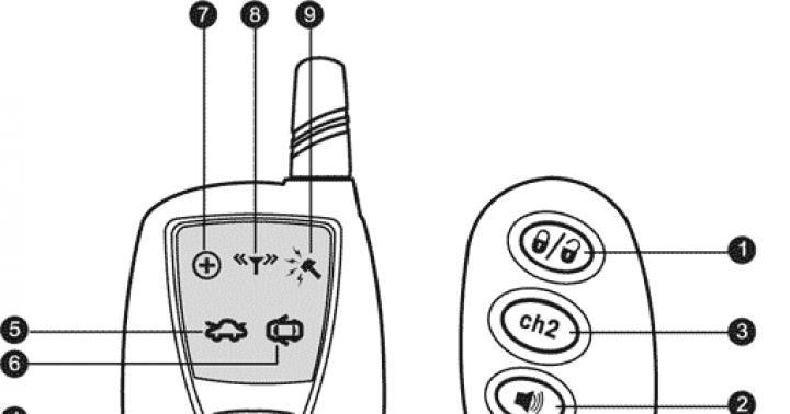 Connecting the golden eagle alarm Switching on the Valet mode