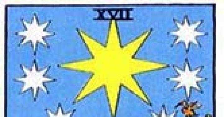 How does the XVII Arcana Star work in Tarot?