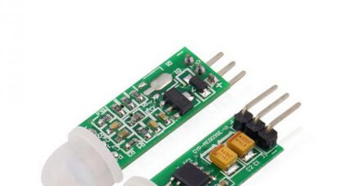 Theory and practice of passive pyroelectric sensors or how to make a motion direction indicator Connecting a motion sensor to a relay without Arduino