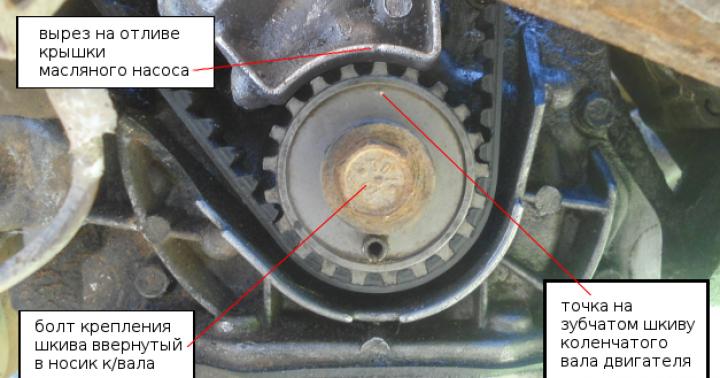 Replacing the timing belt on VAZ 2108, 2109, 21099 cars